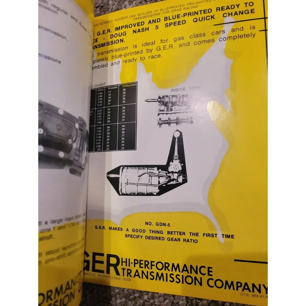 Vtg G-E-R High‎ Performance Transmissions & Accessories Classic Cars Catalog
